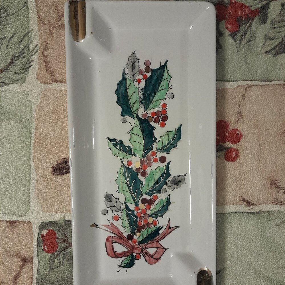 VTG Lefton Holly Astray/Trinket Dish